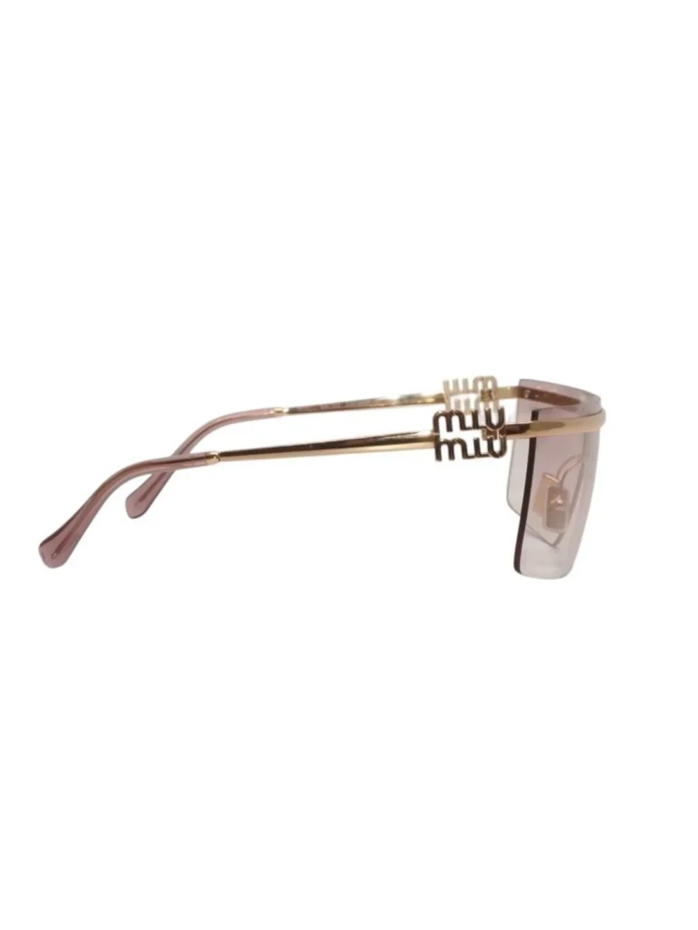 Miu Miu Sunglasses 75 0 125 Pink Gold Acetate Alloy Eyewear